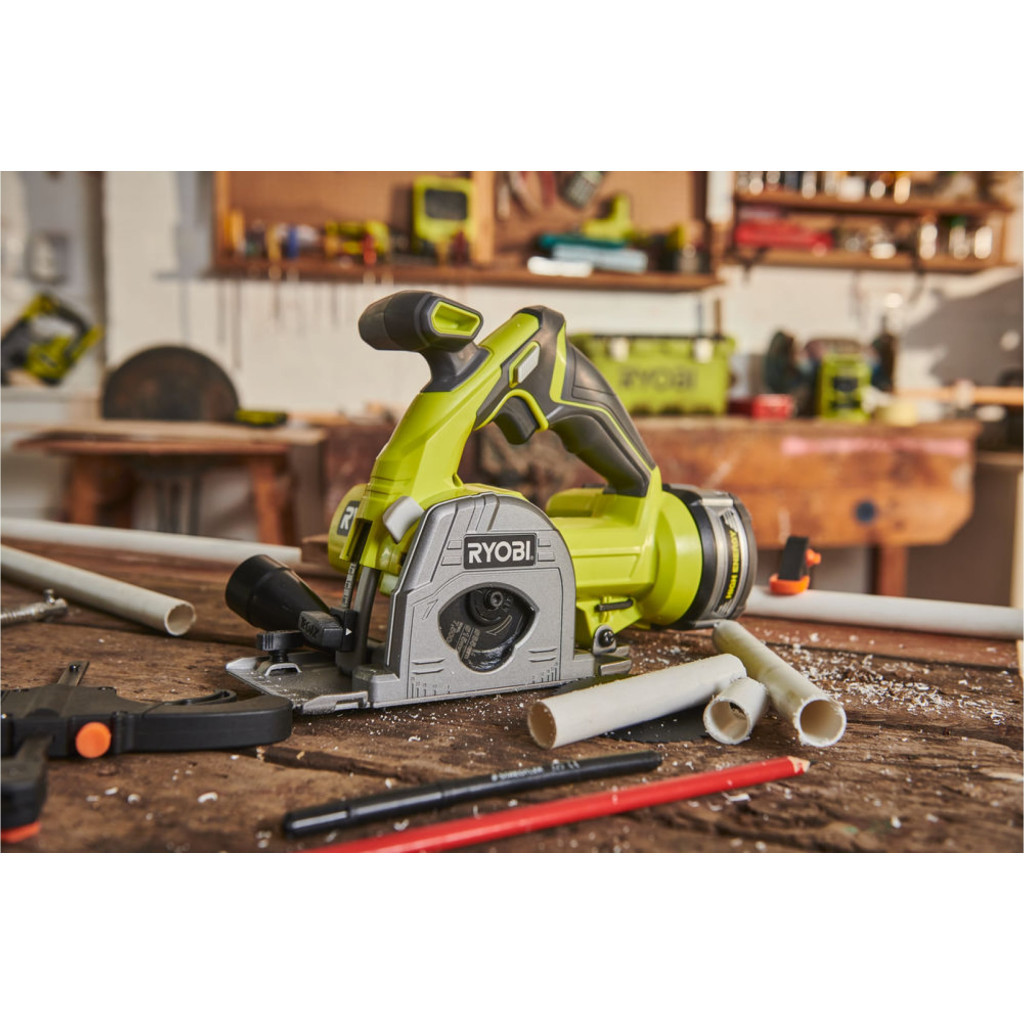 Дискова пила Ryobi R18MMS-0, 18В ONE+, диск 85мм (без АКБ та ЗП) (5133004515) - изображение 6