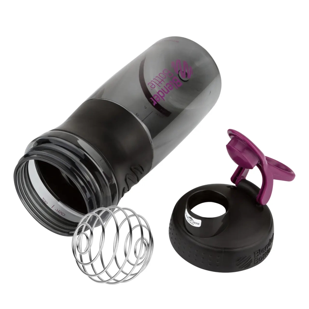 Шейкер спортивний BlenderBottle SportMixer 28oz/820ml Black/Plum (SM 28oz Black/Plum) - зображення 2