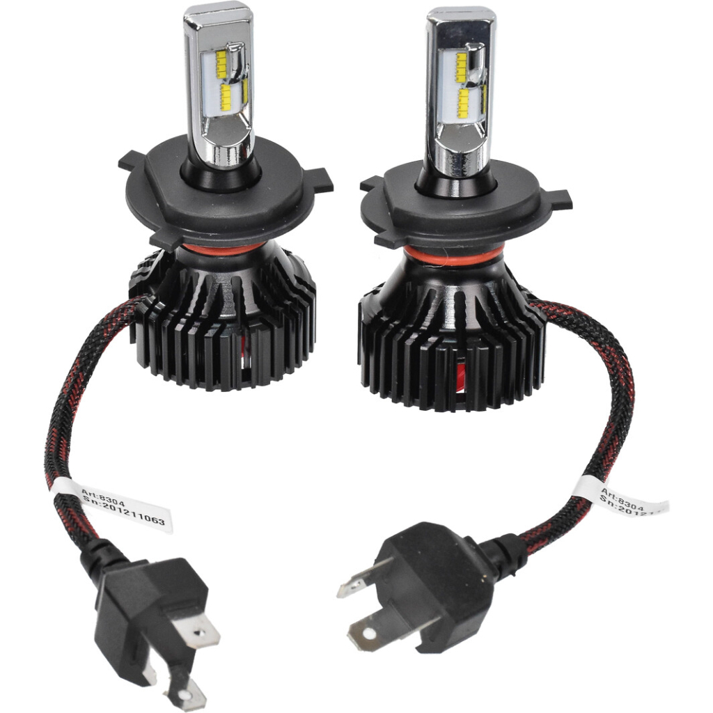 Автолампа SOLAR H4 12/24V 6500K 8000Lm 60W ZES Chip (8304) - зображення 1