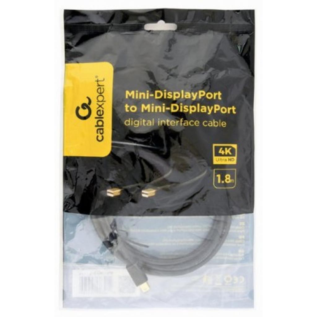 Кабель мультимедійний miniDisplayPort to miniDisplayPort 1.8m Cablexpert (CCP-mDPmDP2-6) - зображення 2