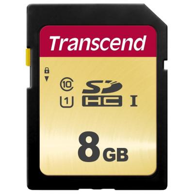 Карта пам'яті Transcend 8GB SDHC class 10 UHS-I U1 (TS8GSDC500S) - зображення 1