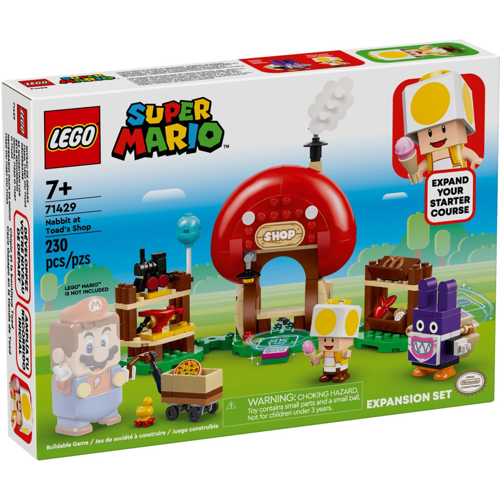 Конструктор LEGO Super Mario Nabbit у крамниці Toad. Додатковий набір 230 деталей (71429) - зображення 1