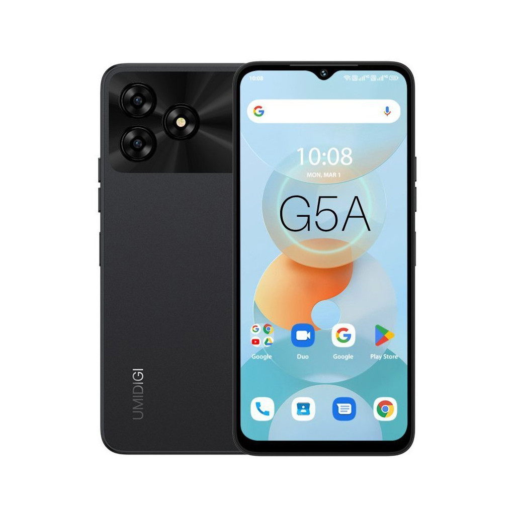 Мобільний телефон Umidigi G5A (MP38) 4/64Gb Black (6973553523262) - зображення 1