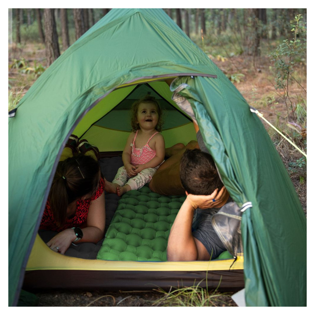 Туристичний килимок Naturehike надувний із подушкою FC-12 NH19Z003-P 65 мм зелений (6927595737750) - зображення 5