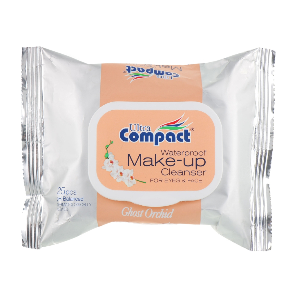 Вологі серветки Ultra Compact Waterproof Make-up Cleanser для зняття макіяжу 25 шт. (8697420534592) - зображення 1