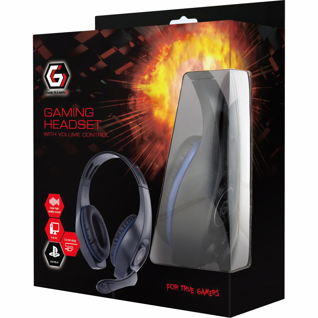 Навушники Gembird GHS-05-B Black-Blue (GHS-05-B) - зображення 3