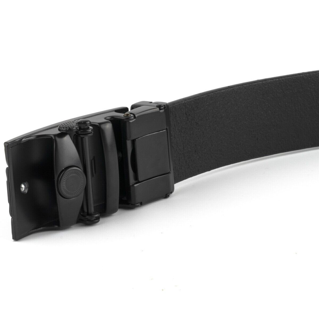 Ремінь Vintage Чоловічий з автоматичною пряжкою мозаїка Чорний (20299) - зображення 2