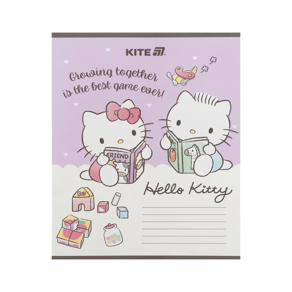 Зошит Kite Hello Kitty, 12 аркушів, коса лінія (HK25-235-1) - зображення 8