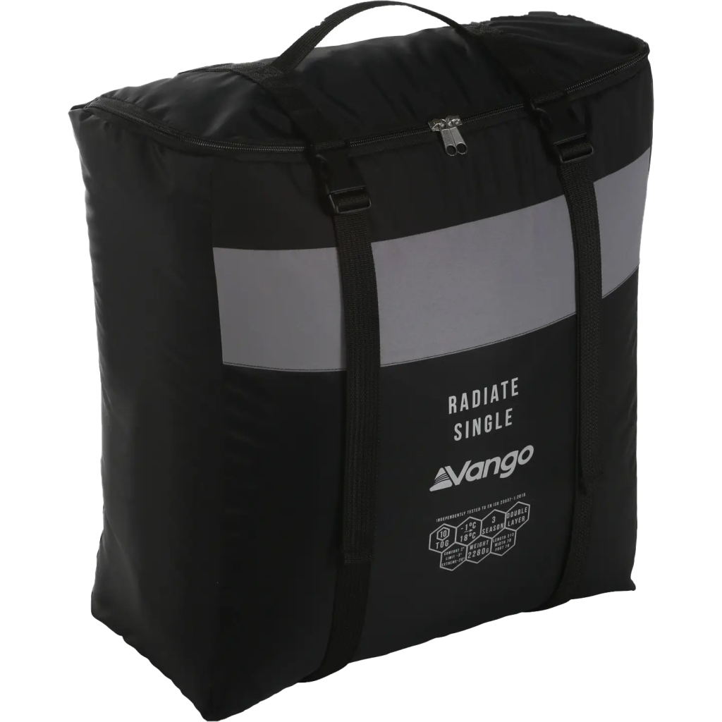 Спальний мішок Vango з підігрівом Radiate Single -3C Black Left (929679) - зображення 3
