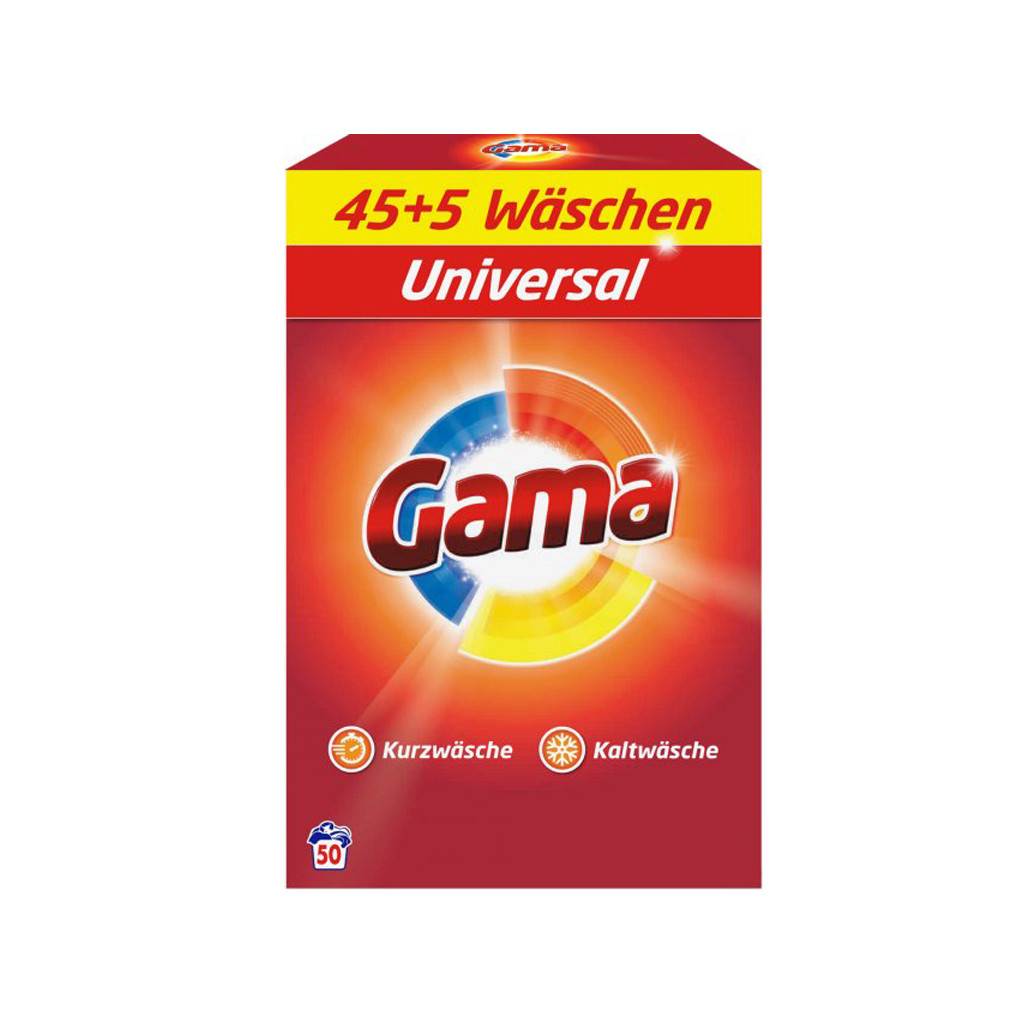 Пральний порошок Gama 3 in 1 Universal 3.25 кг (8435495837701) - зображення 1