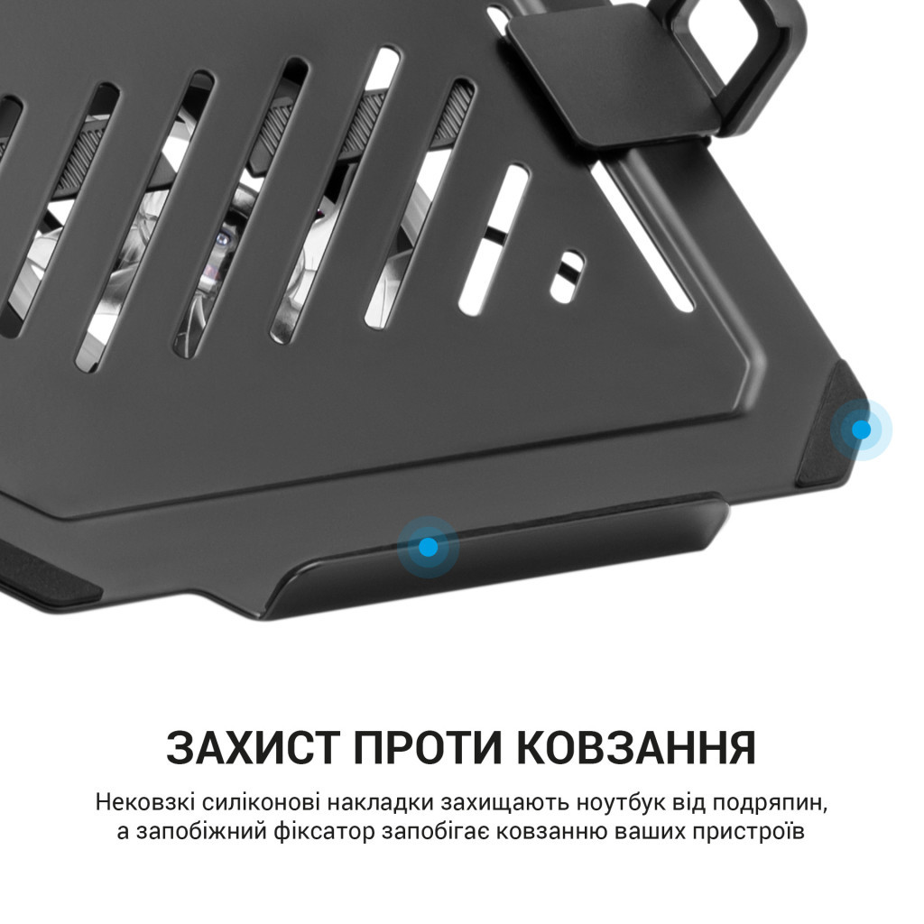 Підставка до ноутбука OfficePro для кронштейнів VESA 75x75,100x100 +RGB (LH474B) - зображення 9