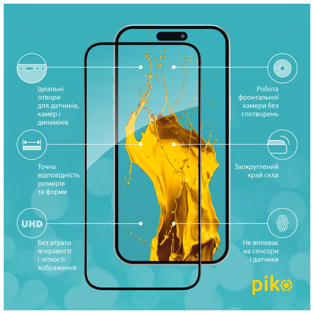Скло захисне Piko Full Glue Apple iPhone 15 Plus (1283126575341) - зображення 3