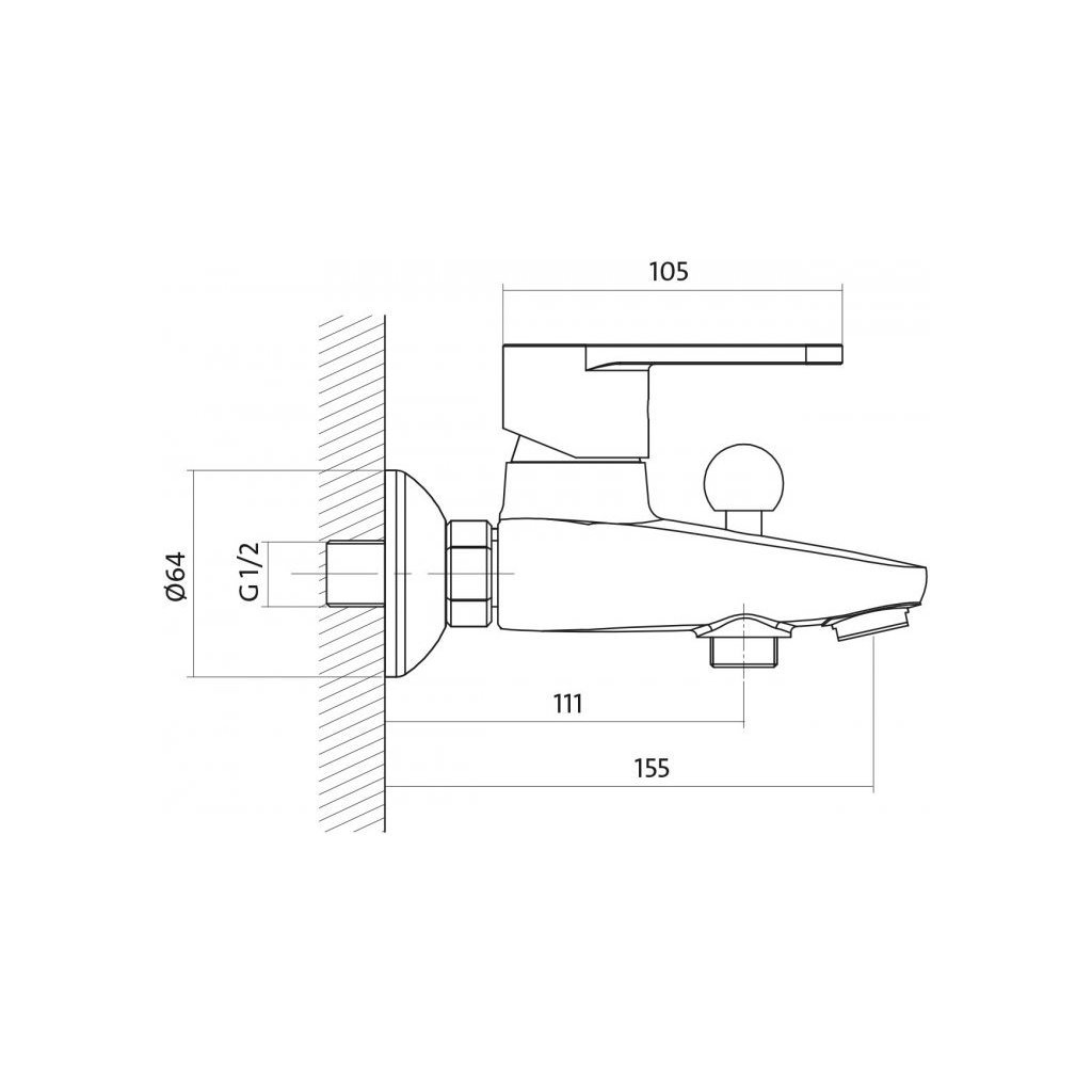 Змішувач Cersanit 3в1 B245 (S601-125) - зображення 4
