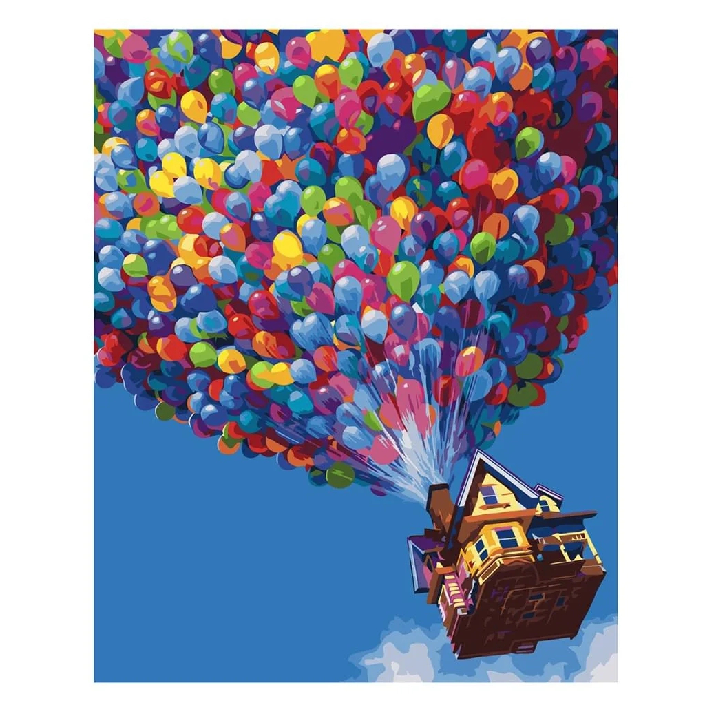 Картина по номерам Strateg Будинок з кульками 40х50 см (VA-2184) - зображення 1