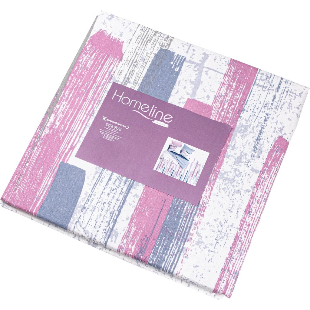 Постільна білизна Home Line Рожево-синій фланель євро (178687) - зображення 1