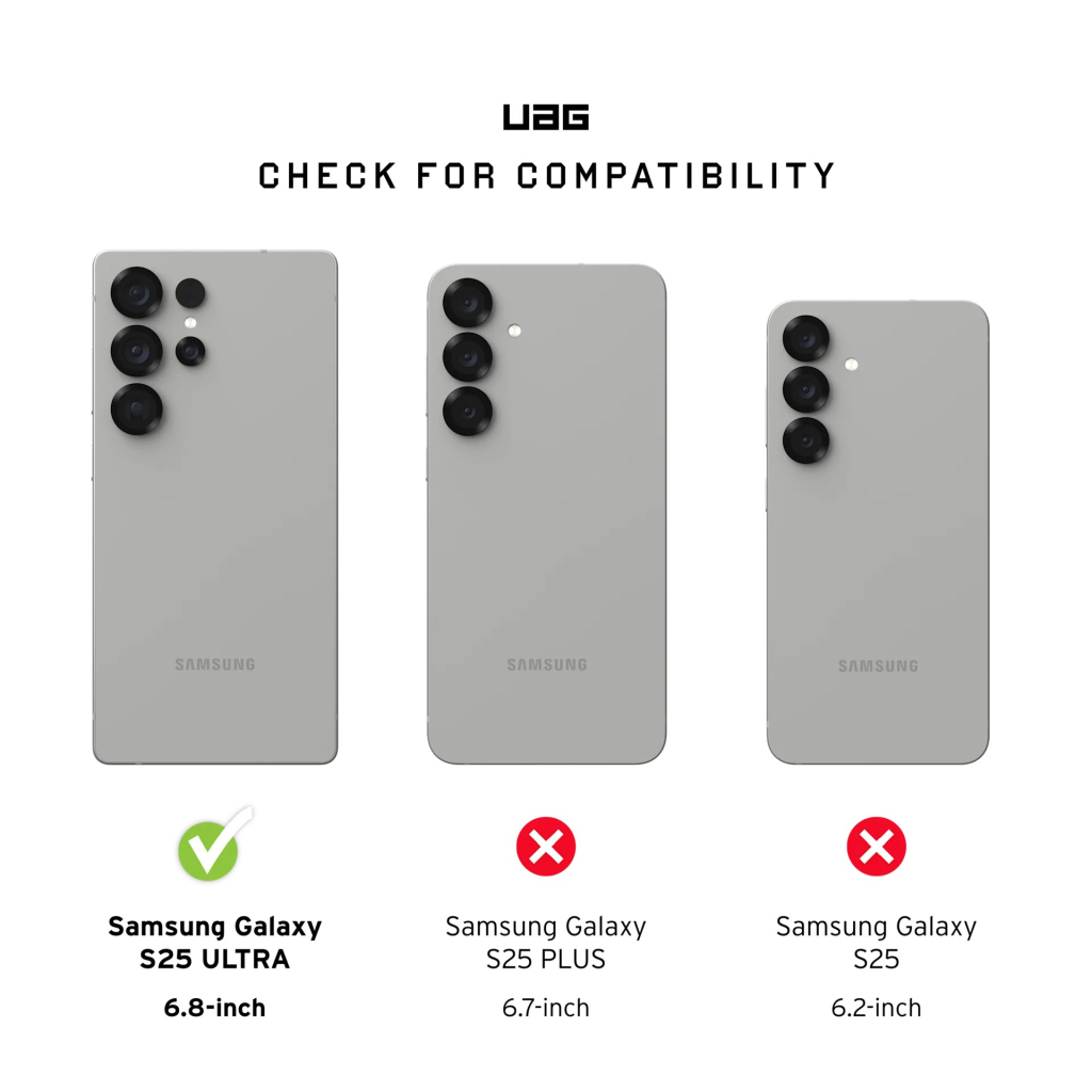 Чохол до мобільного телефона UAG Samsung Galaxy S25 Ultra Plyo with Magnet Black/Clear Ombre (21448611404G) - зображення 7