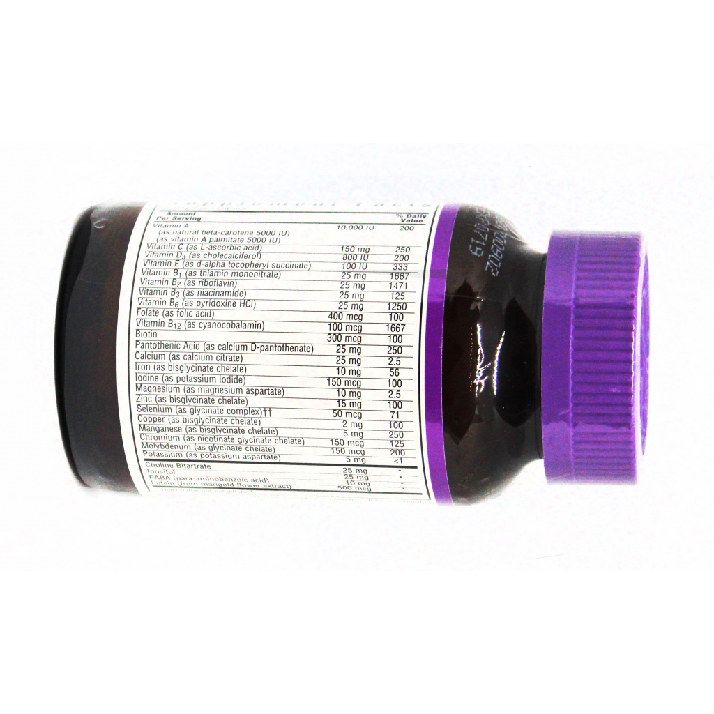 Мультивітамін Bluebonnet Nutrition Мультивітаміни з залізом, MultiONE, 60 гелевих капсул (BLB0128) - зображення 2