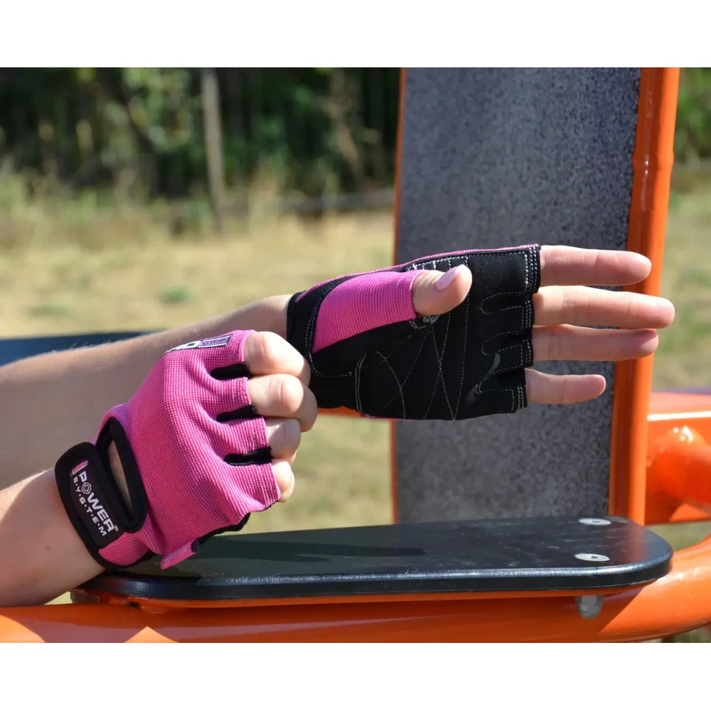 Рукавички для фітнесу Power System PS-2250 Pro Grip жіночі Pink M (PS-2250_M_Pink) - зображення 6