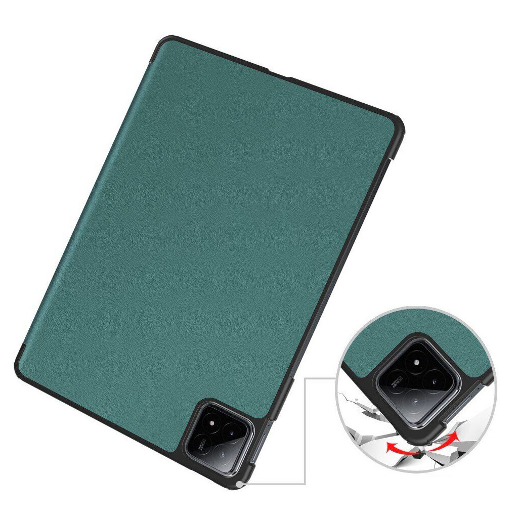 Чохол до планшета BeCover Smart Case Xiaomi Pad 6S Pro 12.4" Dark Green (711085) - зображення 5