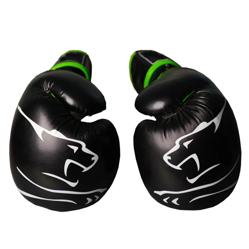 Боксерські рукавички PowerPlay 3018 14oz Black/Green (PP_3018_14oz_Black/Green) - зображення 2