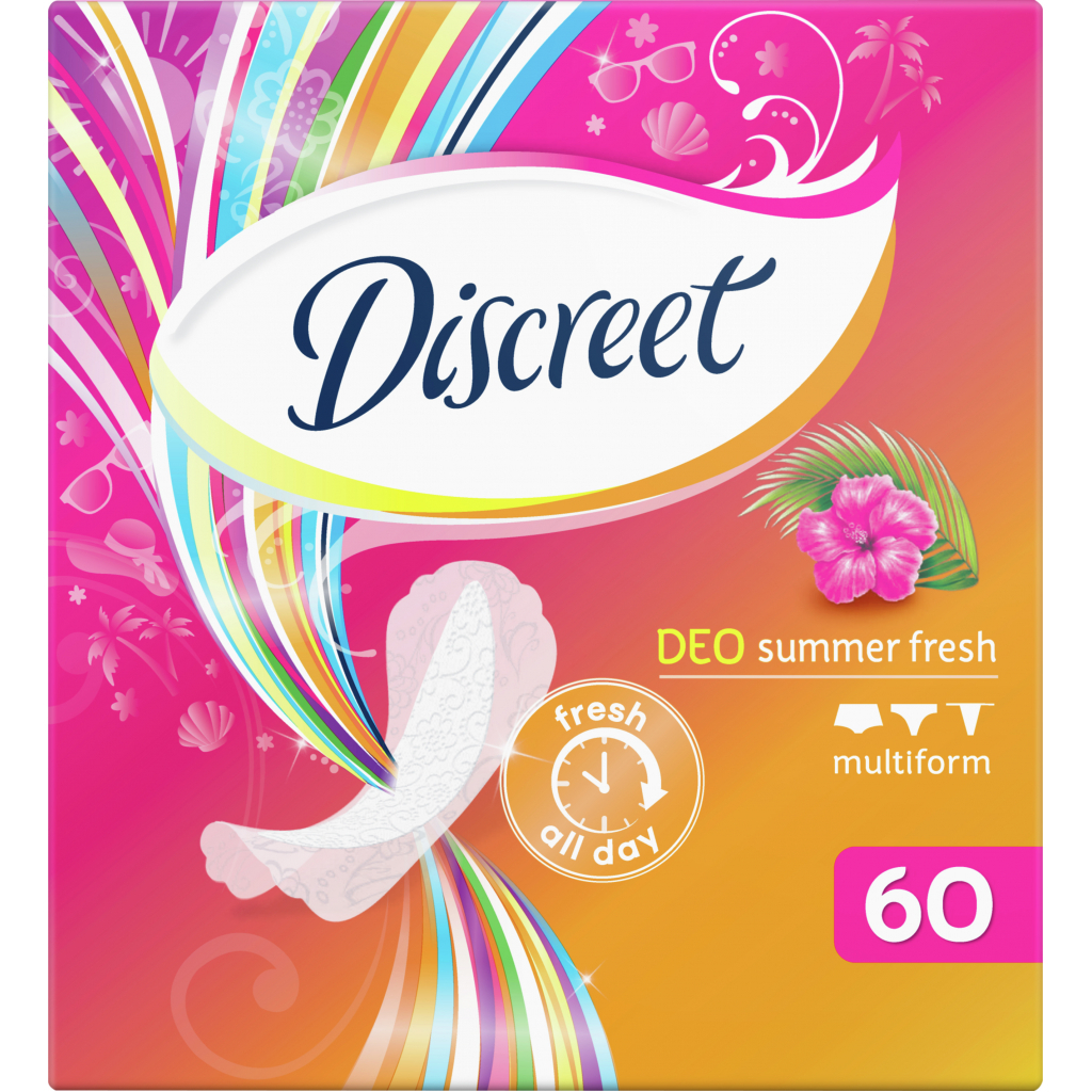 Щоденні прокладки Discreet Summer Fresh 60 шт (8001090162236) - зображення 2