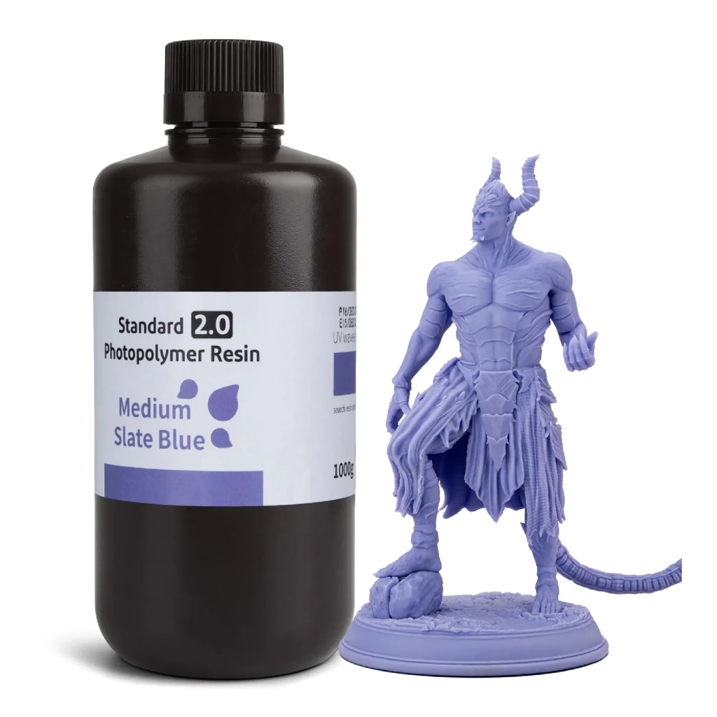 Фотополімерна смола ELEGOO Resin, Standard 2.0 1кг, slate blue, medium (50.103.0133) - зображення 1
