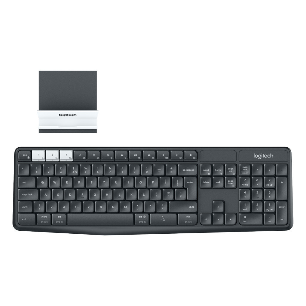 Клавіатура Logitech K375s Multi-Device Wireless UA Graphite (920-008181) - зображення 1