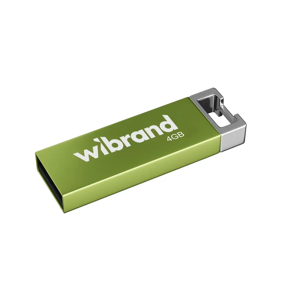 USB флеш накопичувач Wibrand 4GB Chameleon Green USB 2.0 (WI2.0/CH4U6LG) - зображення 1