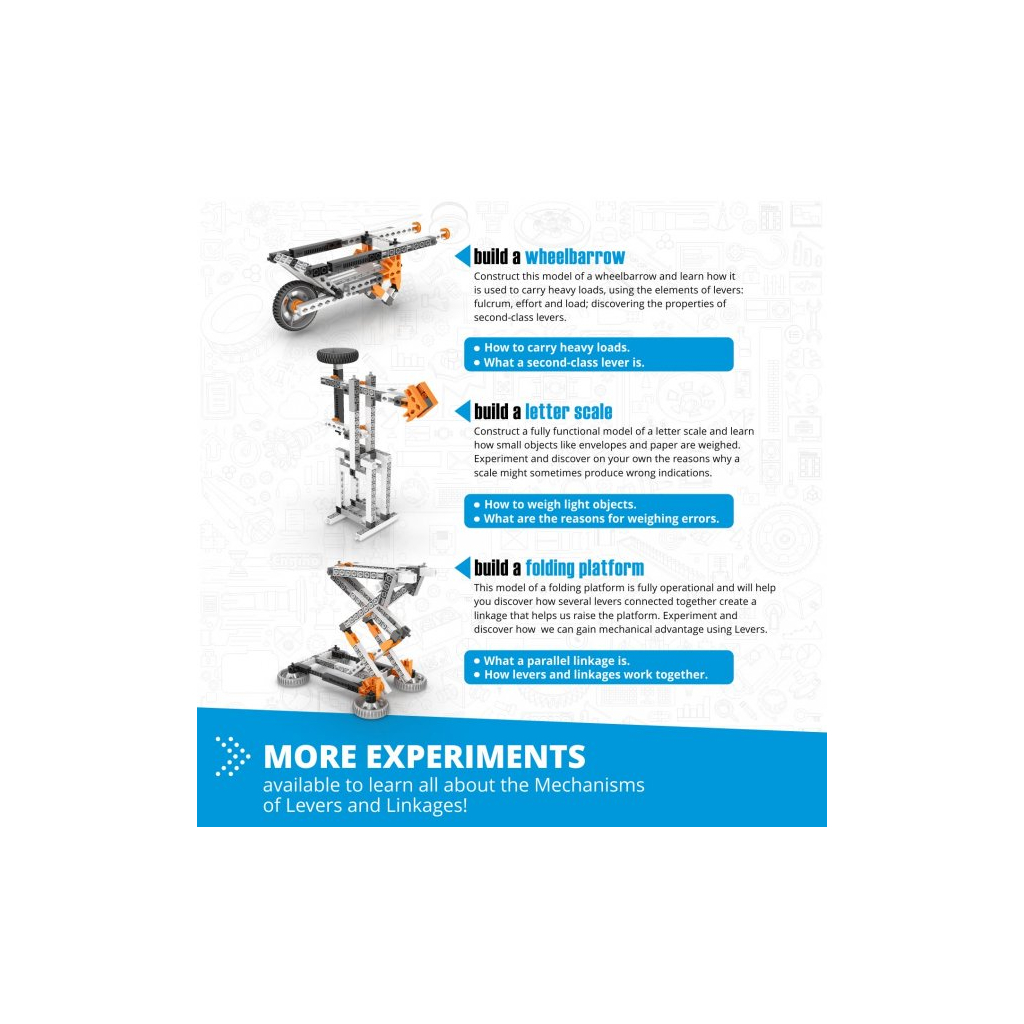 Конструктор Engino Stem Механіка: Важелі і Зчеплення (STEM01) - зображення 5