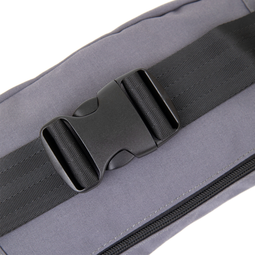 Сумка Vintage Бананка нейлон Сіра (20638) - зображення 5