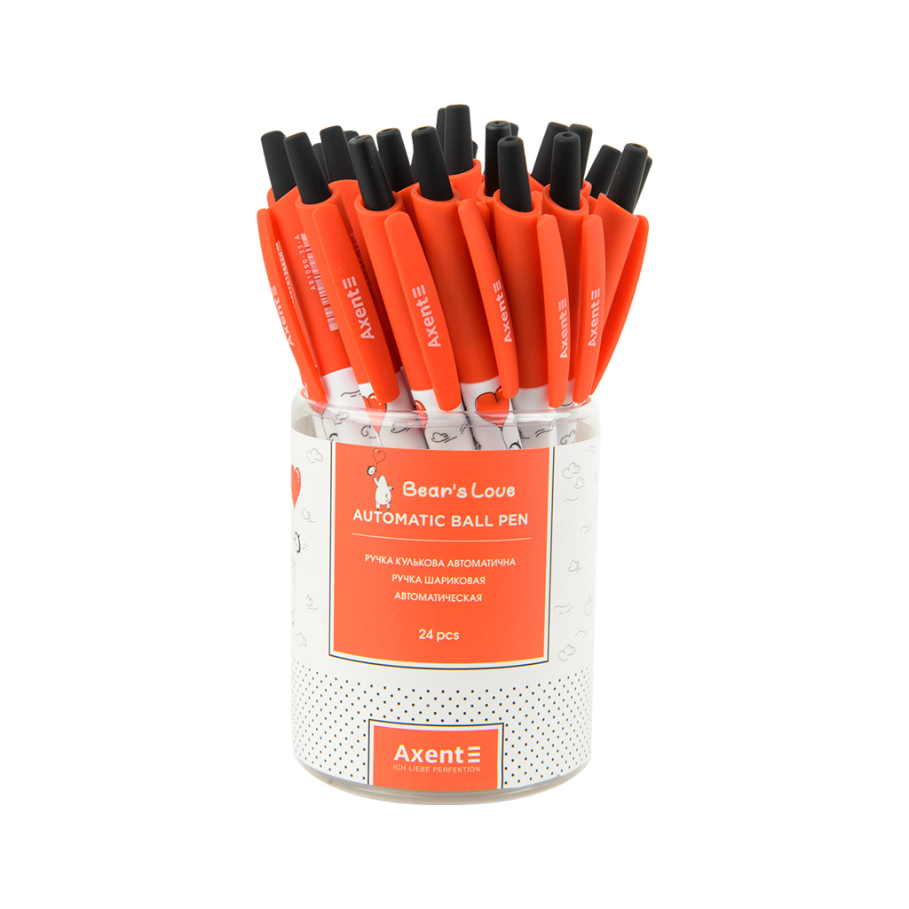 Ручка кулькова Axent автоматична Bear's love, синя (AB1090-35-A) - зображення 3
