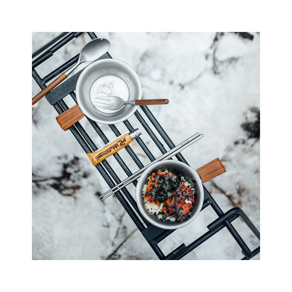 Чашка туристична Naturehike NH21SJ002 з дерев'яною ручкою нержавіюча сталь (6927595785751) - зображення 3