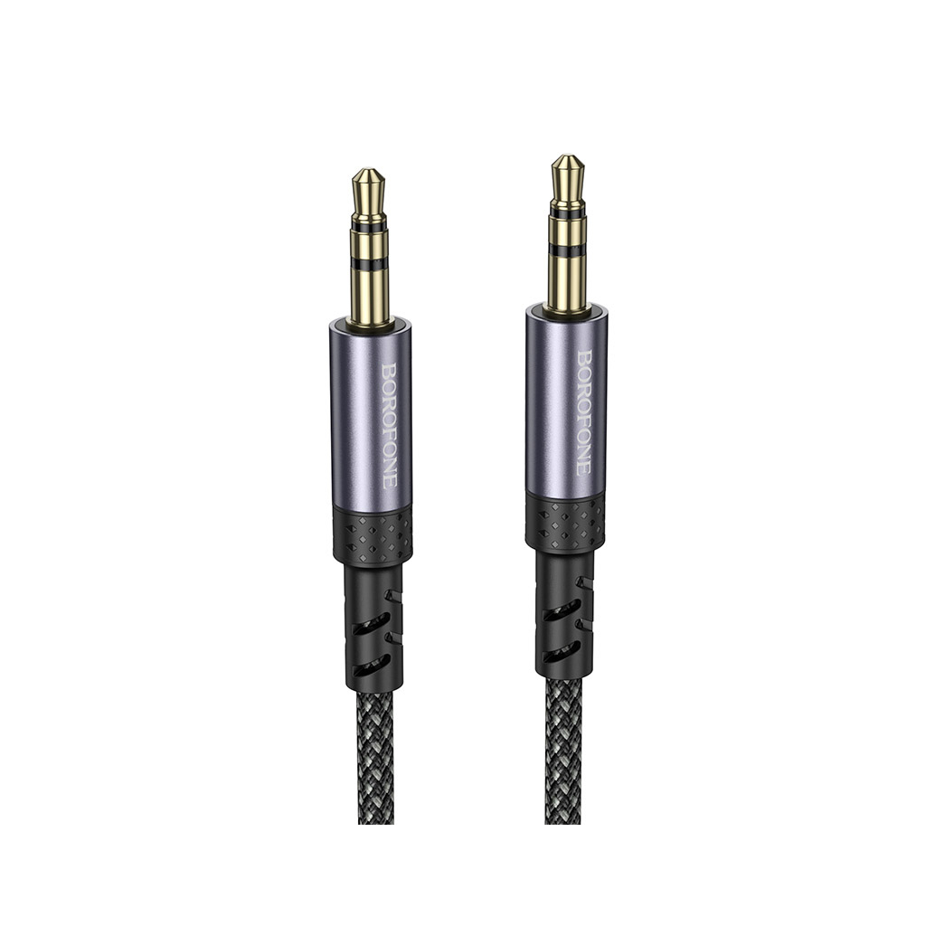 Кабель мультимедійний 3.5mm M to 3.5mm M grey BOROFONE (6941991118968) - зображення 2