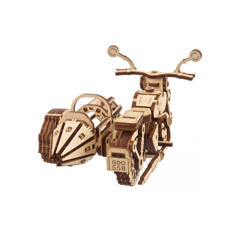 Конструктор Ugears Літаючий мотоцикл Геґріда з коляскою (6337518) - зображення 5