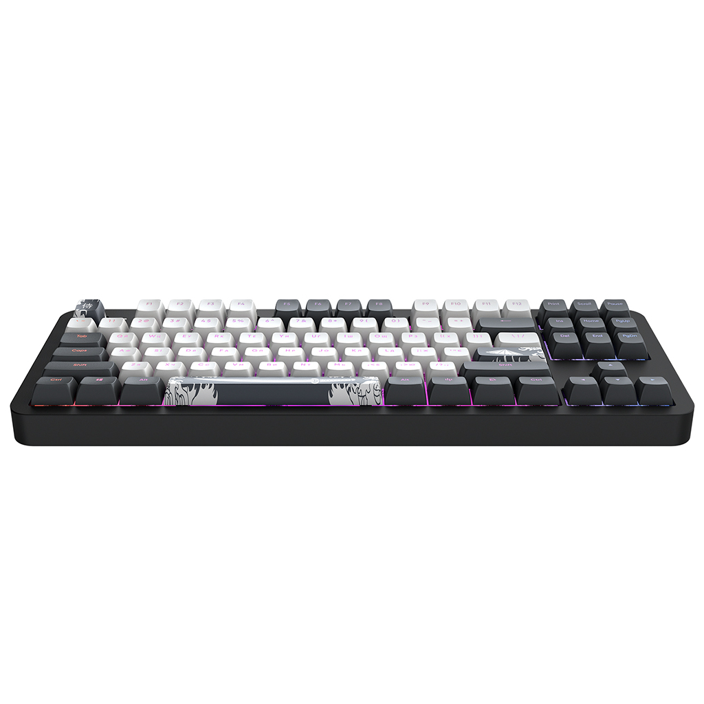 Клавіатура Dark Project ALU87 Bushido ABS RGB Mech G3MS Moonstone Black/White (DPKB_BUSHIDO_87_ANSI_UA) - зображення 6