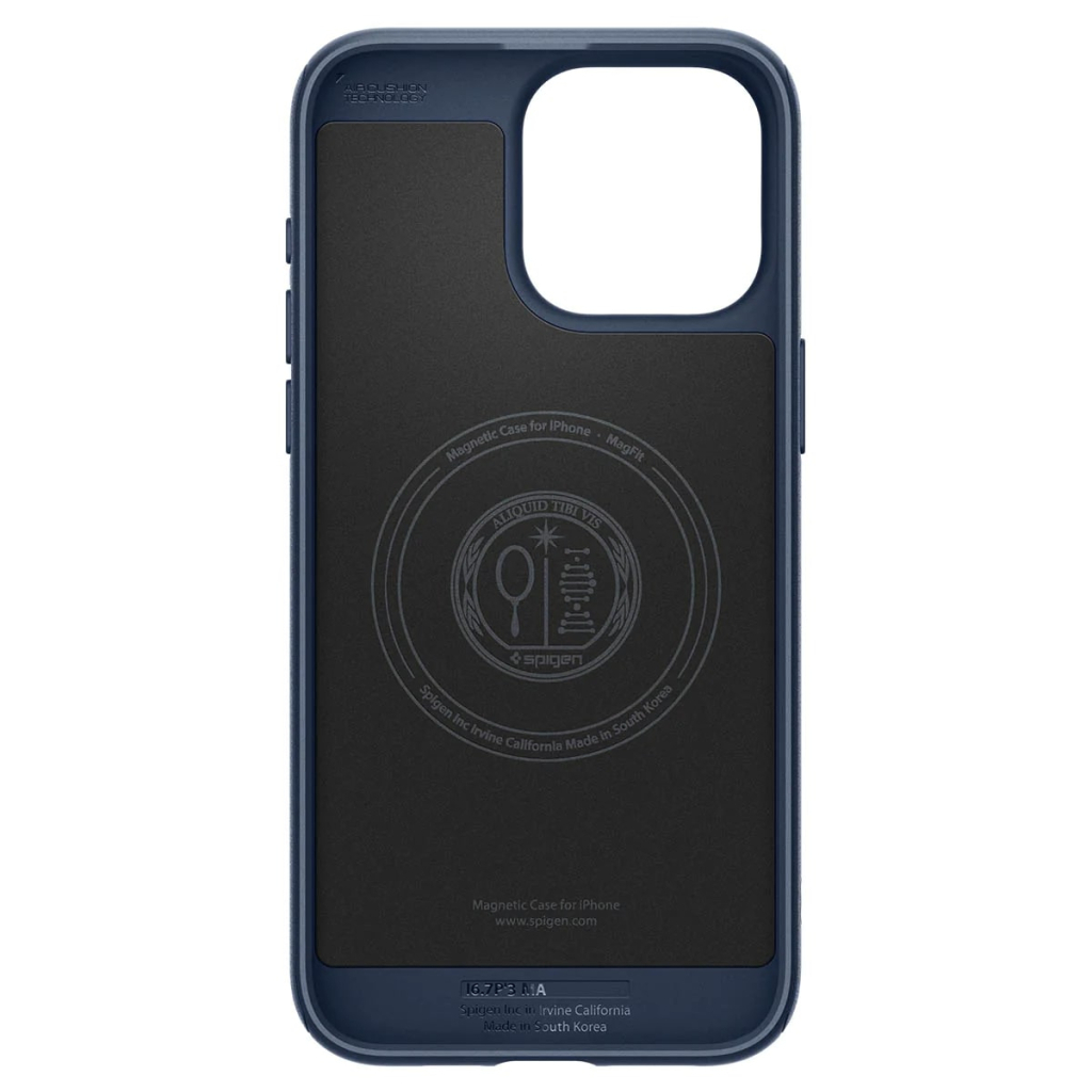 Чохол до мобільного телефона Spigen Apple iPhone 15 Pro Max Mag Armor MagFit Navy Blue (ACS06598) - зображення 6