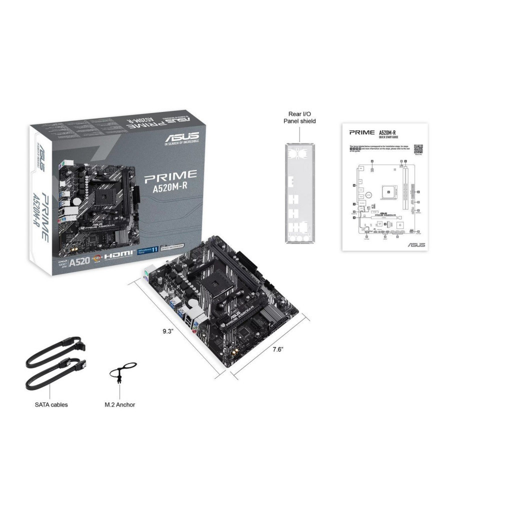 Материнська плата ASUS PRIME A520M-R - зображення 2