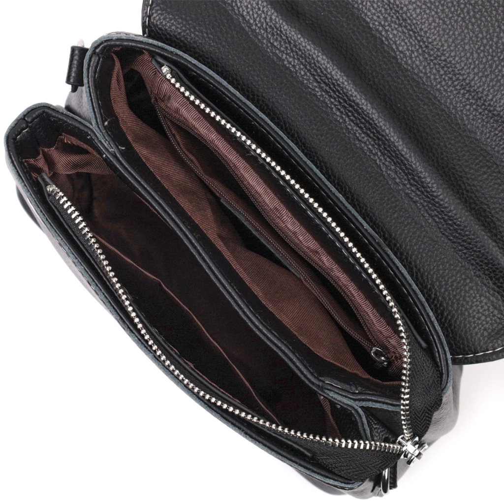 Сумка Vintage З натуральної шкіри Чорна (22291) - зображення 6