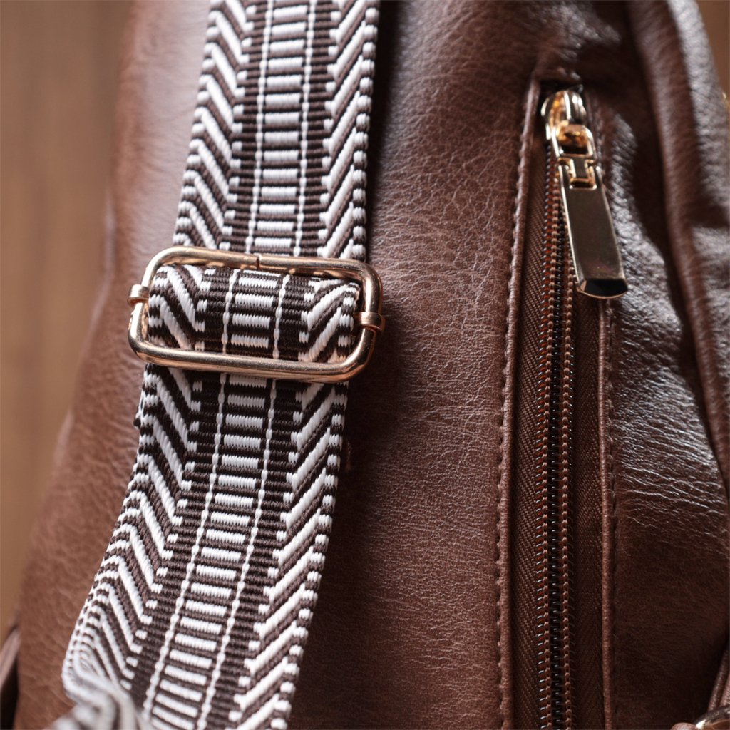 Сумка Vintage З однією лямкою через плече з екошкіри Коричнева (22760) - зображення 11