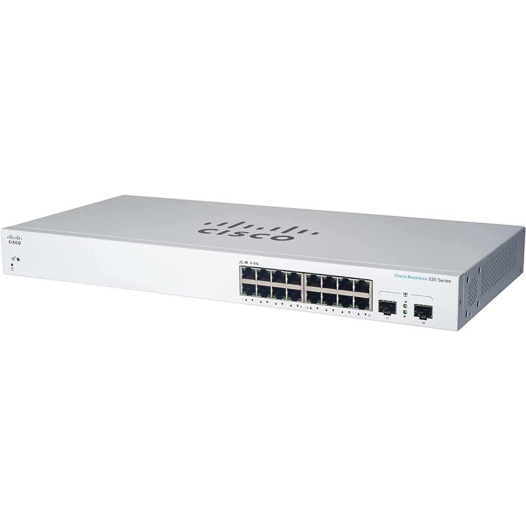 Комутатор мережевий Cisco CBS220-16T-2G-EU - зображення 1