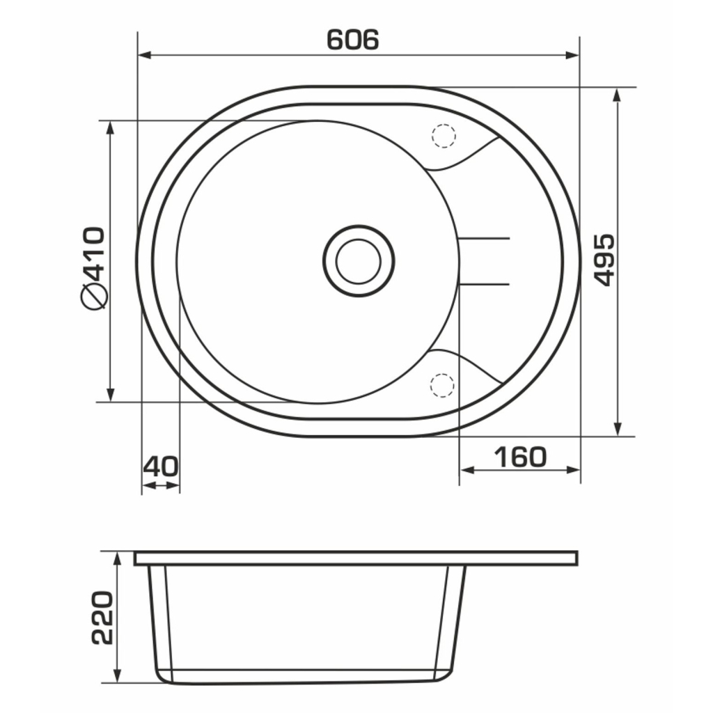 Мийка кухонна GRANADO MARBELLA black shine (gr2901) - зображення 6