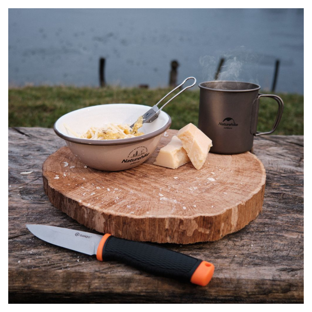 Ложка-виделка туристична Naturehike титанова NH19C001-J (6927595734766) - зображення 12