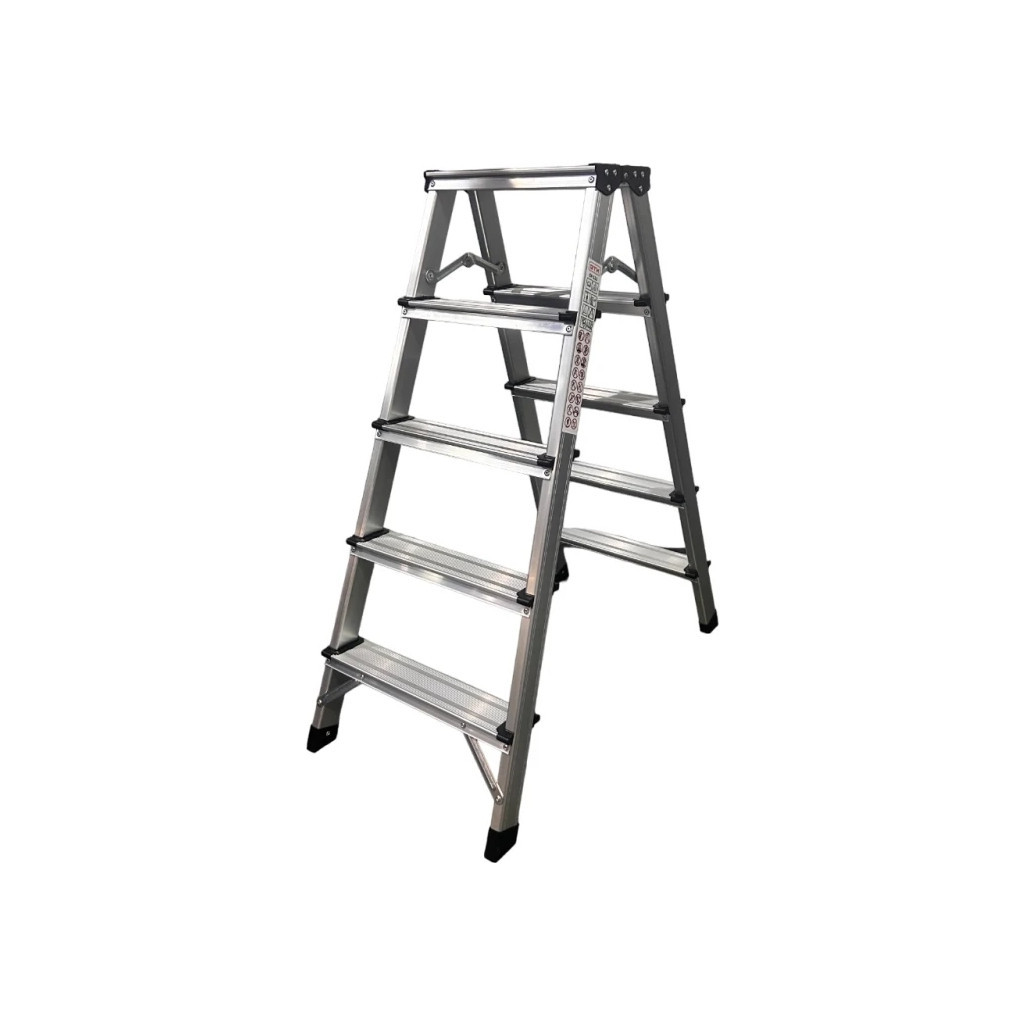 Драбина GTM 5сх. верхня сходинка 0,98м, двостороння (KMH1205) - зображення 1