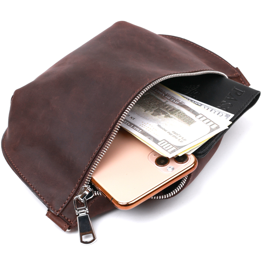 Сумка Shvigel Бананка Коричнева (16395) - зображення 6