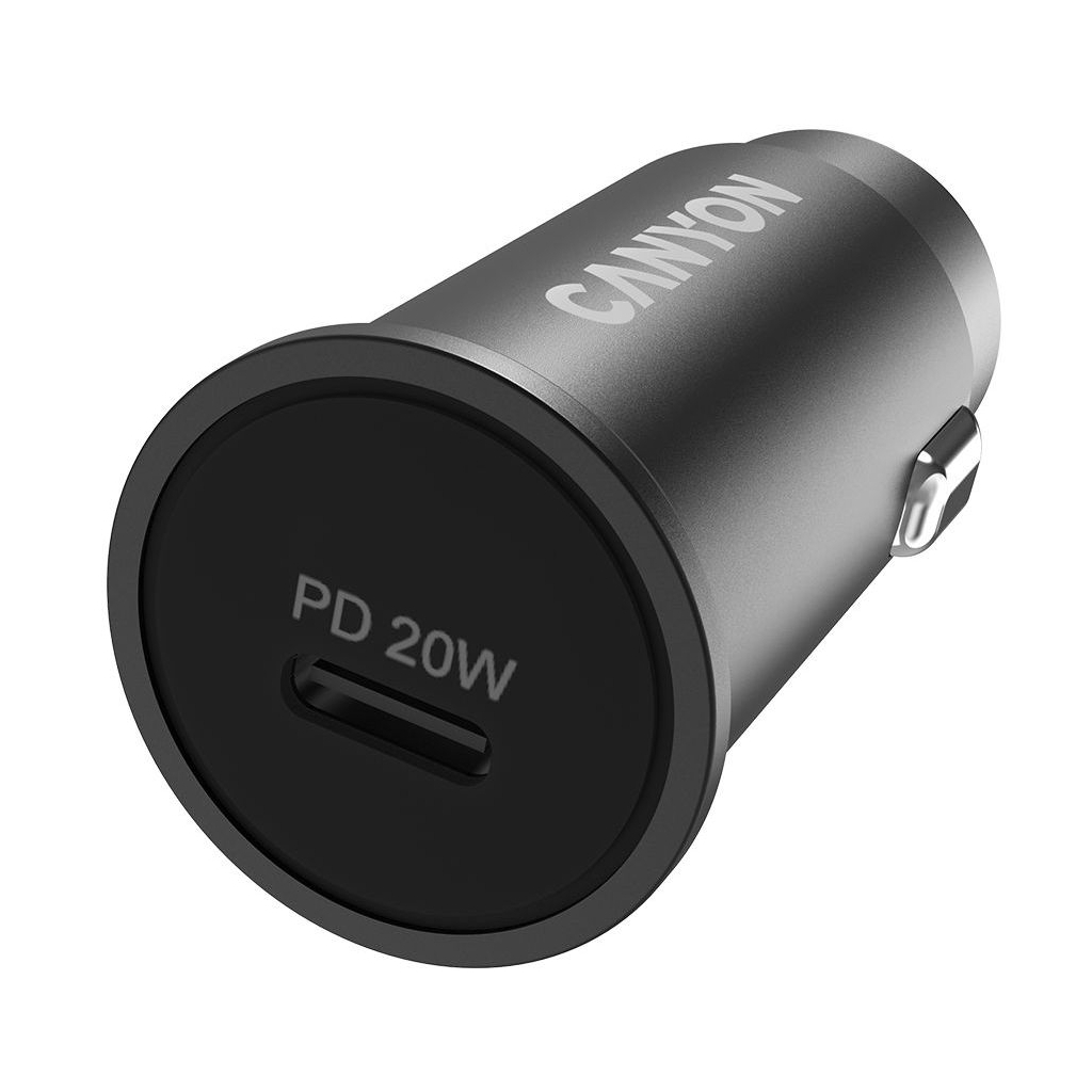 Зарядний пристрій Canyon PD 20W Pocket size car charger (CNS-CCA20B) - зображення 1