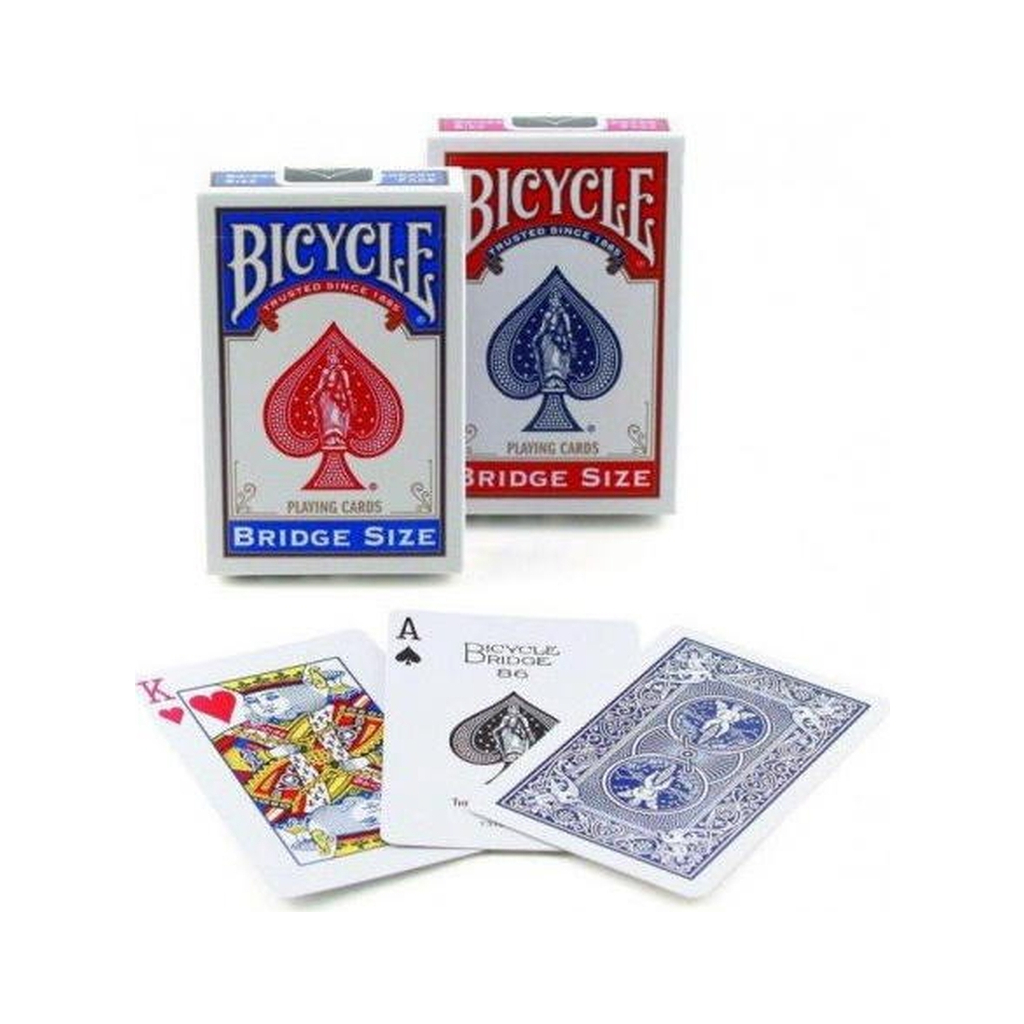 Гральні карти Bicycle Rider Back Bridge Size Standard Index (red, blue) (0086) - зображення 2
