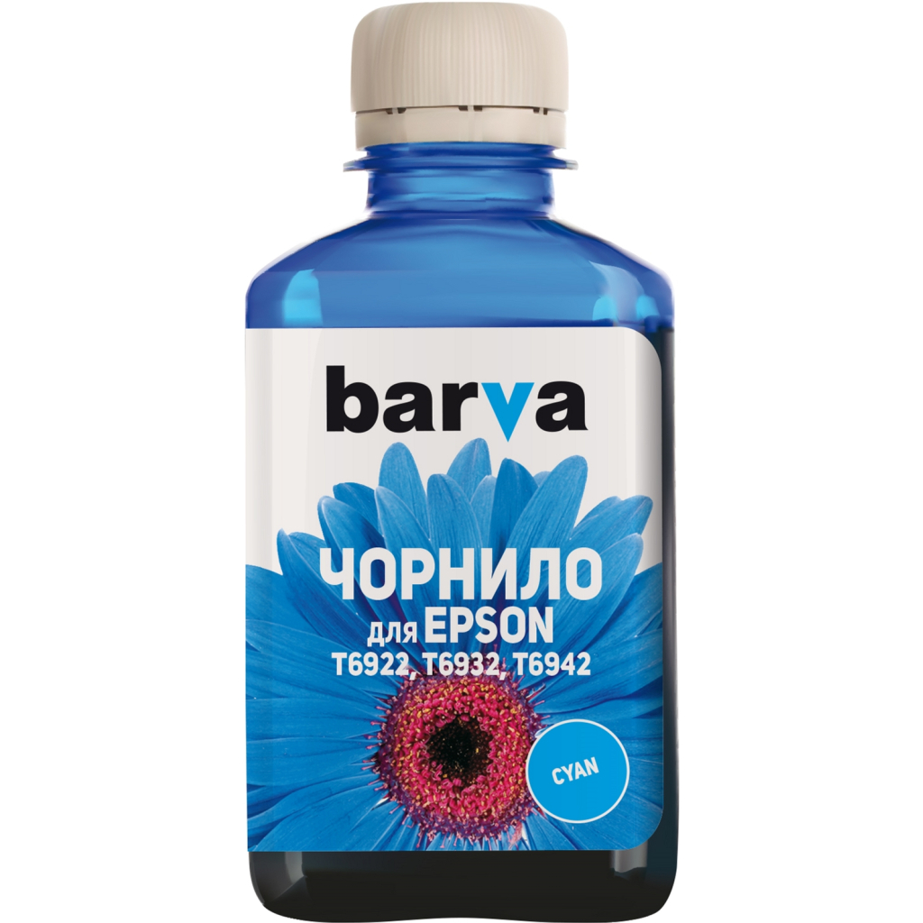 Чорнило Barva Epson E69, 180 мл, cyan (E69-766) - зображення 1