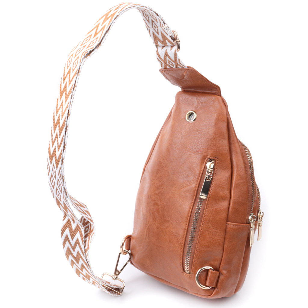 Сумка Vintage Жіноча з однією лямкою через плече з гладкої екошкіри Руда (22767) - зображення 2