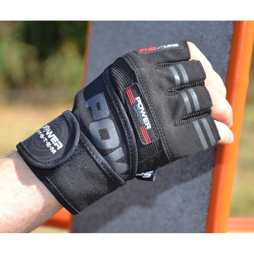 Рукавички для фітнесу Power System PS-2800 Power Grip Black XXL (PS-2800_XXL_Black) - зображення 3