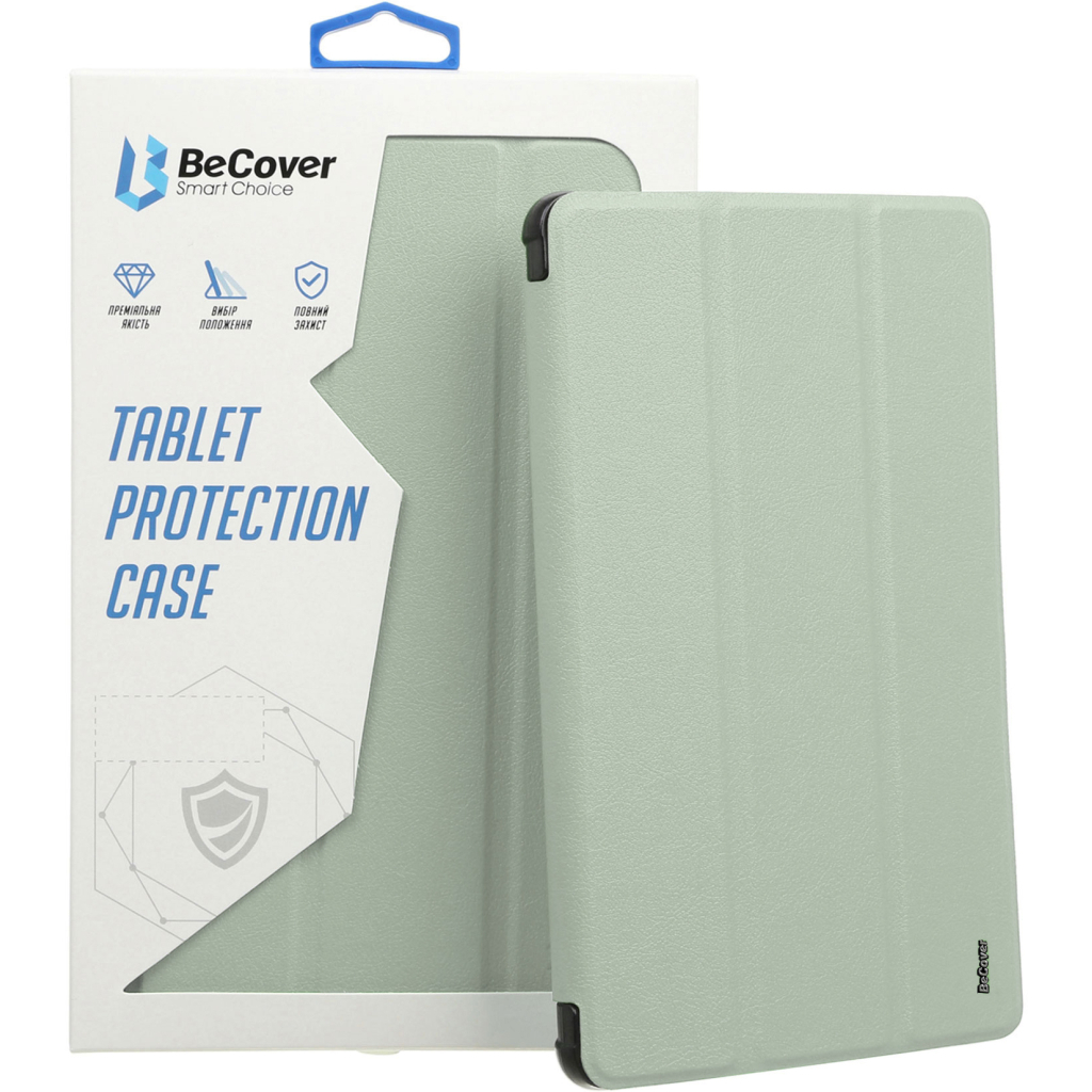 Чохол до планшета BeCover Tri Fold Soft TPU Silicone Apple iPad Pro 12.9 2020/2021/2022 Light Green (711738) - зображення 6